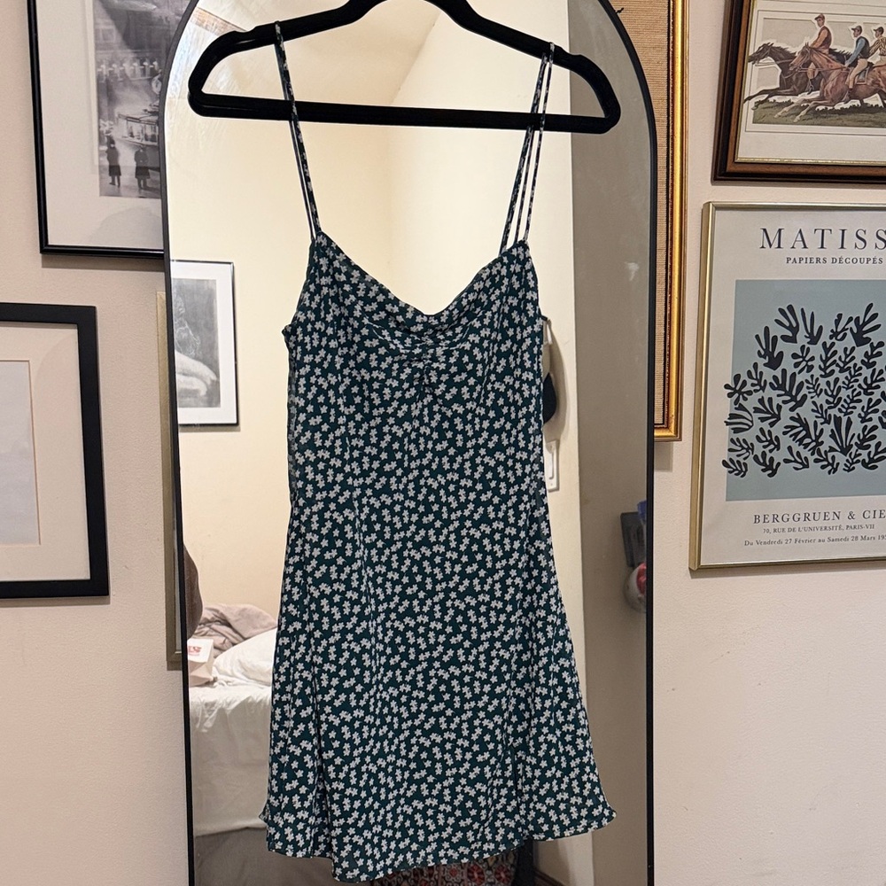 Princess Polly Green Floral Mini Dress